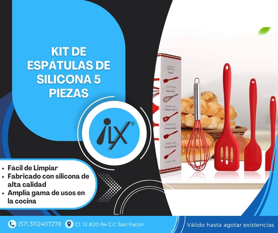 Kit De Cocina Silicona X5 PIEZAS